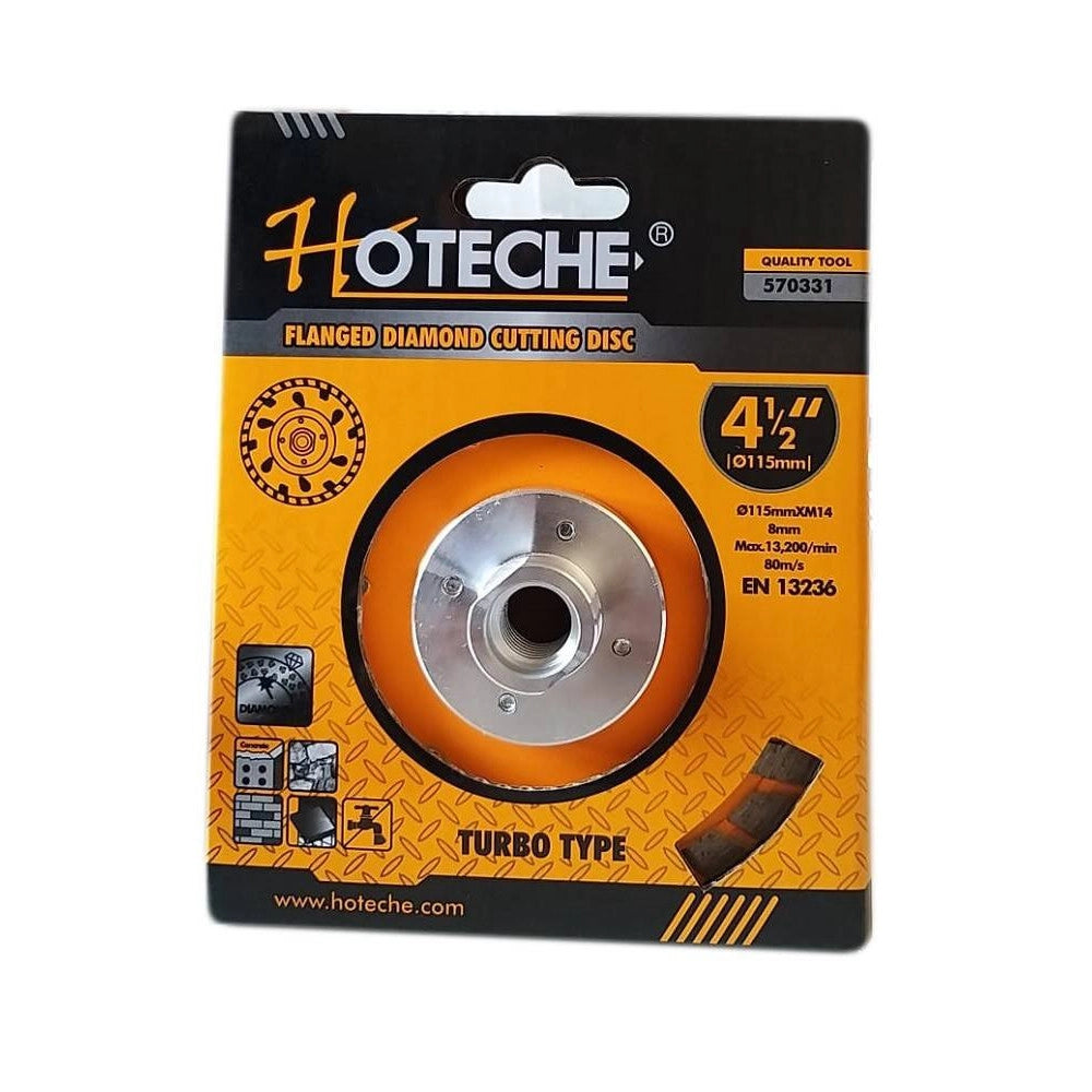 Trade Shop - Disco Diamantato Segmentato Cemento ø11,5cm ø115xm14 8mm Smerigliatrice 570331 -
