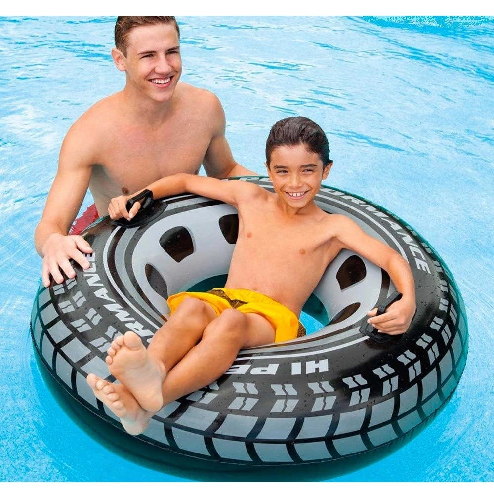 Gonfiabile A Forma Di Pneumatico Ciambella Ruota 114 Cm Per Mare Piscina         