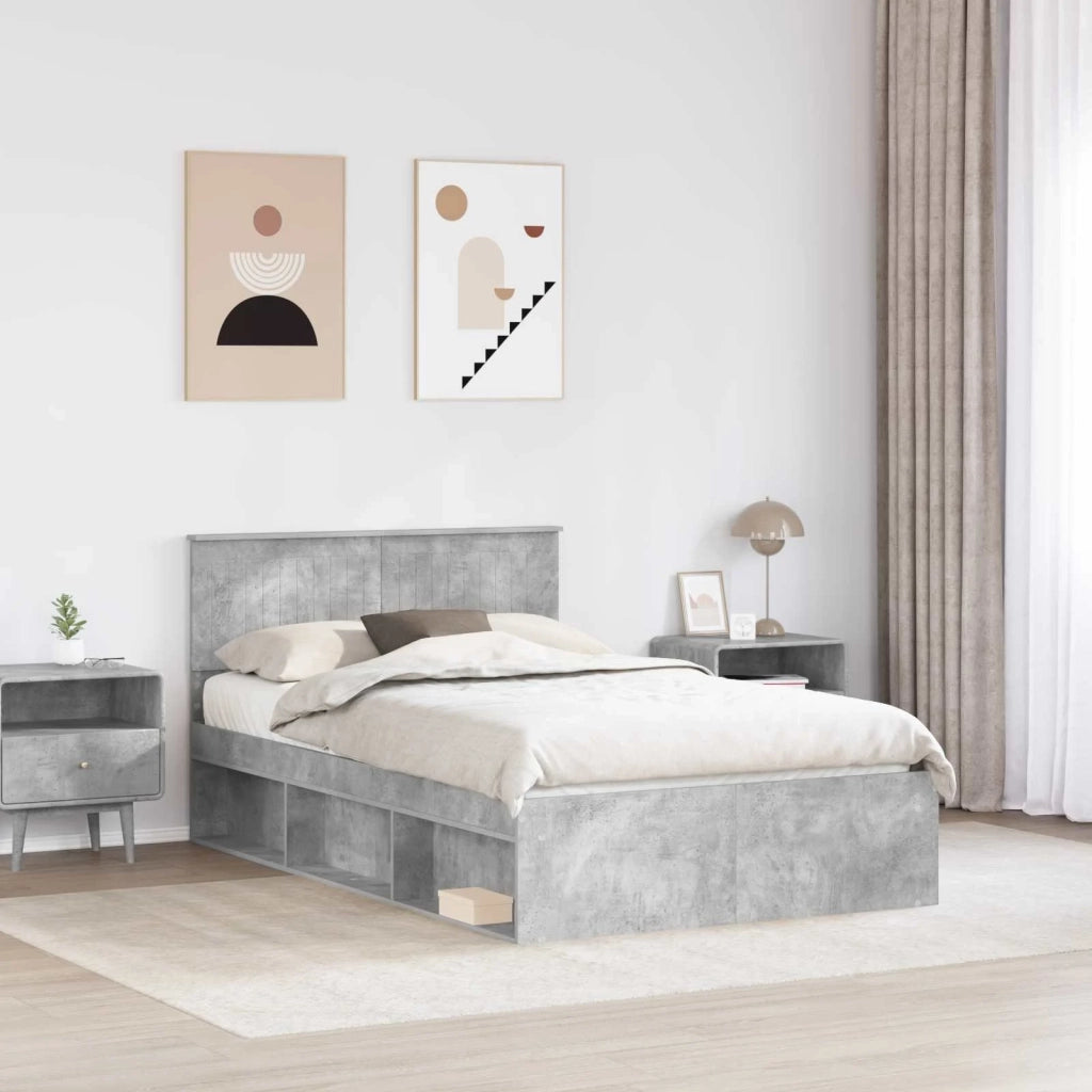 Struttura del letto-Giroletto-Rete del Letto Calcestruzzo 120 x 190 cm Pino massello 991016