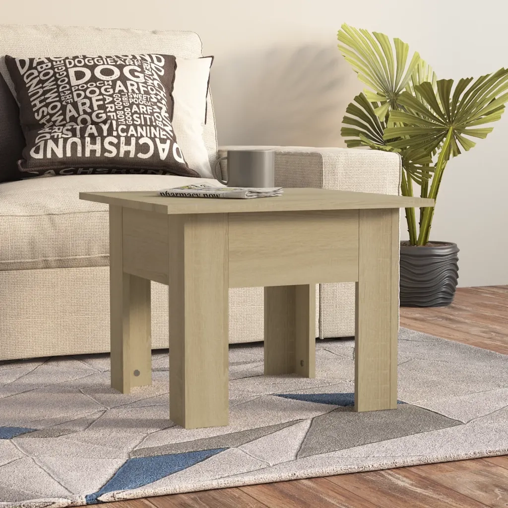 Tavolino da salotto | Tavolino da caff¨¨ | Tavolino da Soggiorno Rovere Sonoma 55x55x42 cm in Truciolato