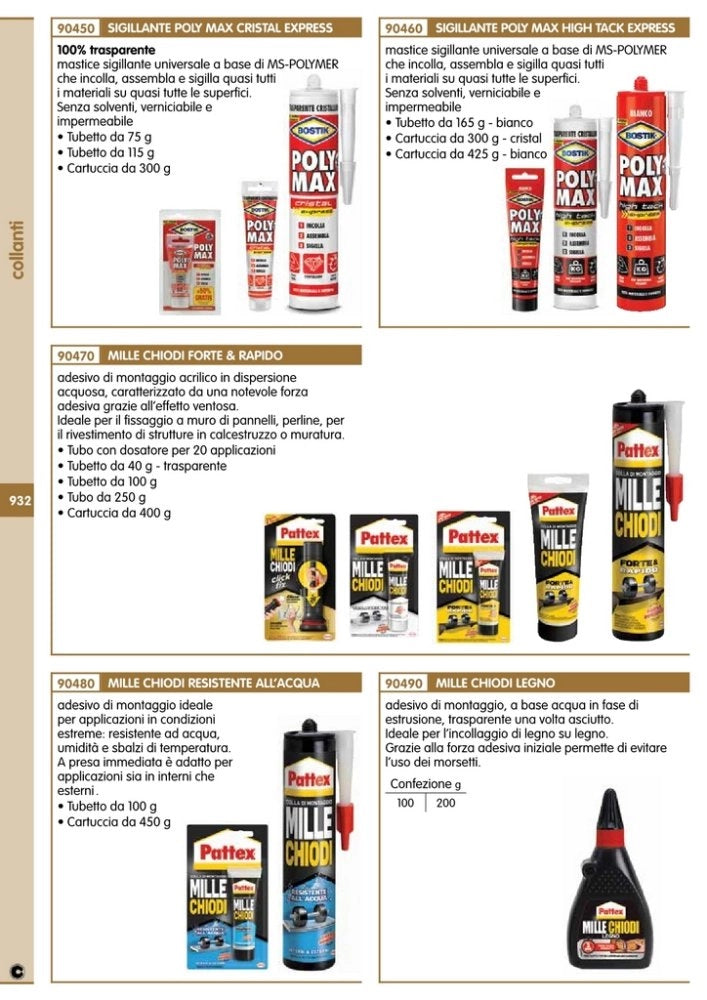 12pz bostik polymax "cristal" tubetto gr 115 cod:ferx.89815