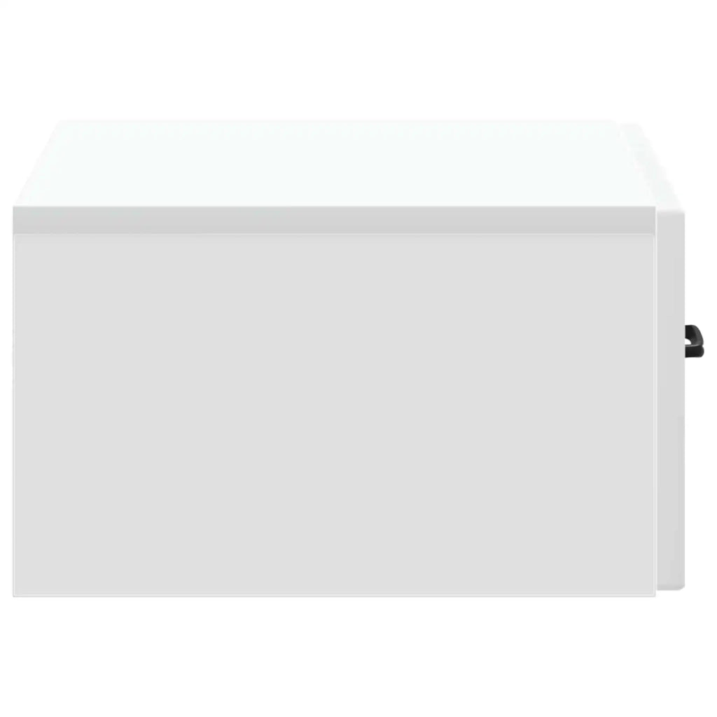 Mobiletto da notte a muro con cassetto Bianco 49 x 34,5 x 20 cm 899295