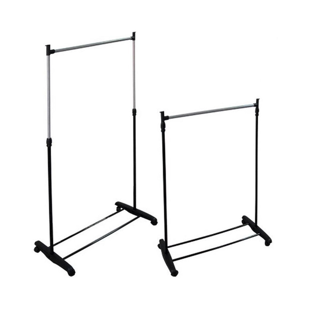 Trade Shop - Stand Appendiabiti Allungabile Telescopico Singolo Con Ruote 70 - 160 Cm -