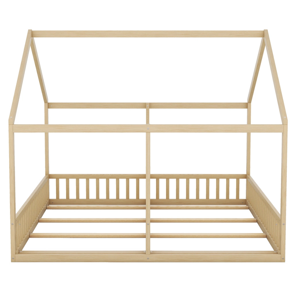LETTO 2 in 1 90 x 200 cm Naturale in pino e MDF