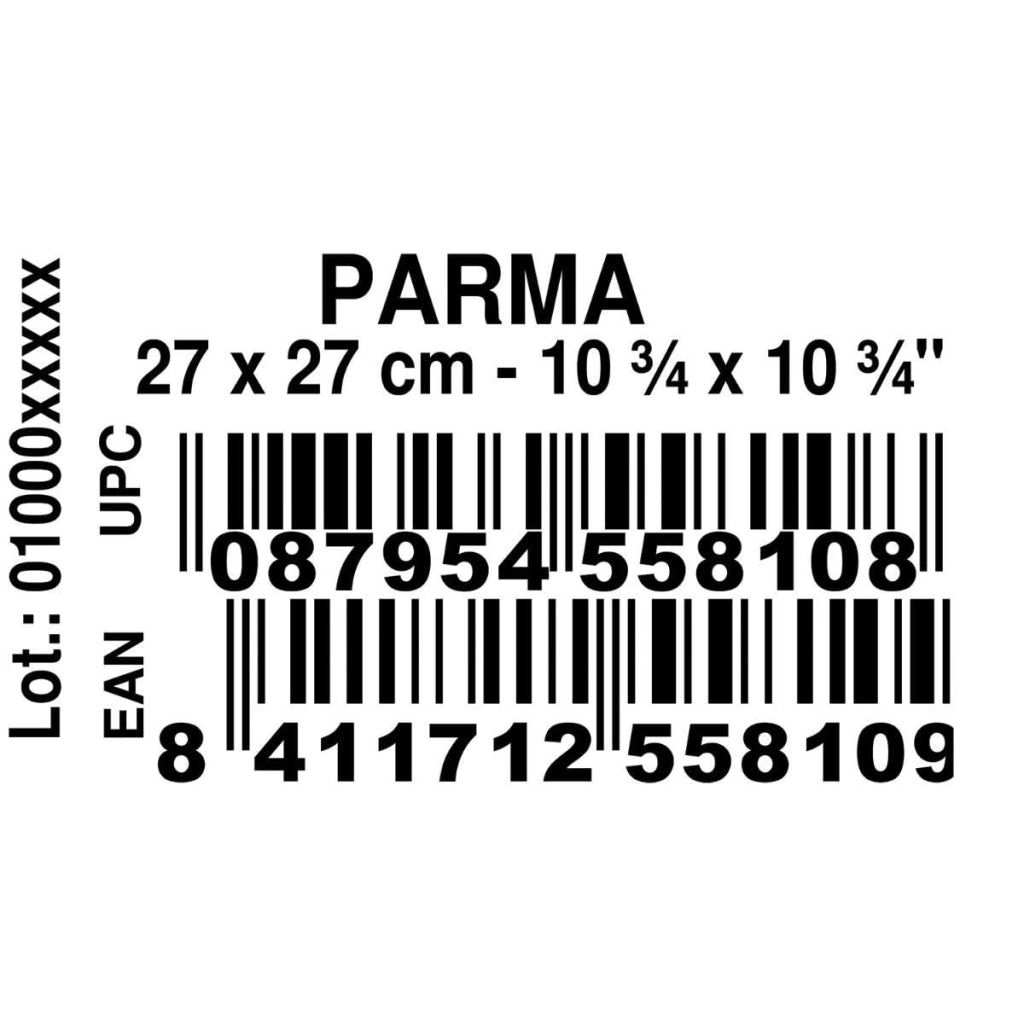 Piatto quadrato in porcellana, 27 cm, bianco, adatto al lavaggio in lavastoviglie