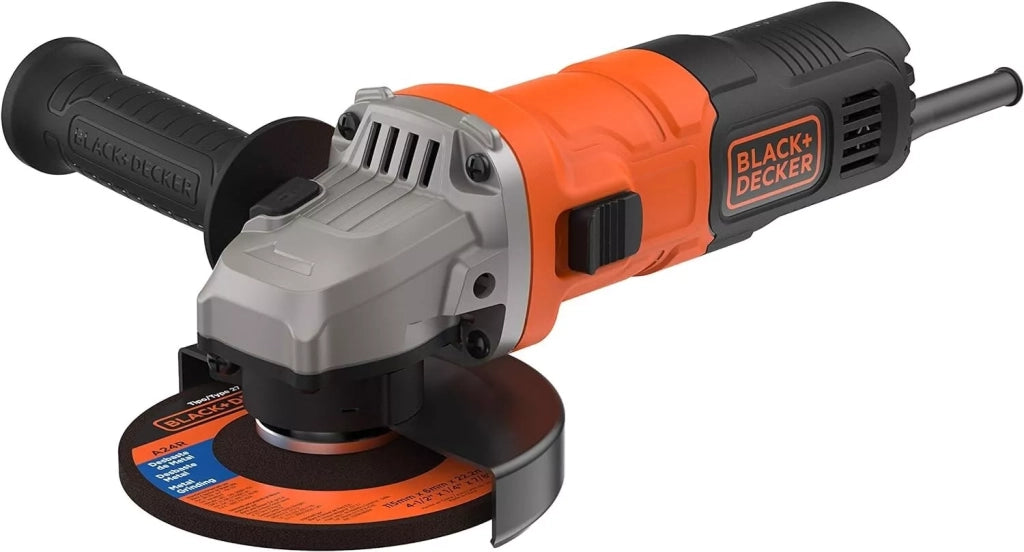 SMERIGLIATRICE ANGOLARE 710W – 115MM – Velocità 12000 giri/min, BLACK&DECKER
