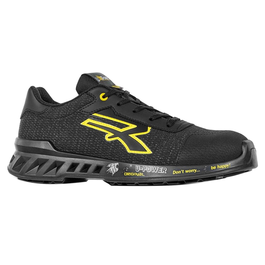 U-Power 0RV20036-45 Frank Scarpe Antinfortunistiche Basse S1P SRC ESD Puntale Alluminio Taglia 45 colore Giallo Nero