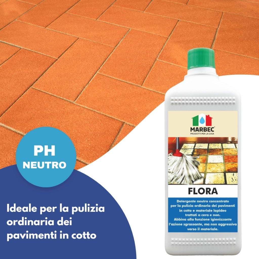 Pulizia pavimenti FLORA   1LTx6Pz