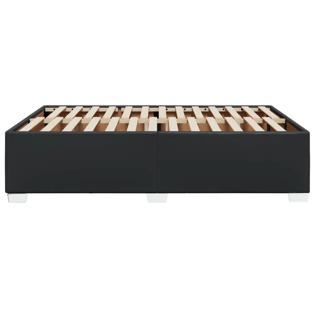 Giroletto-Struttura Letto Nero 140x200 cm in Similpelle 656307