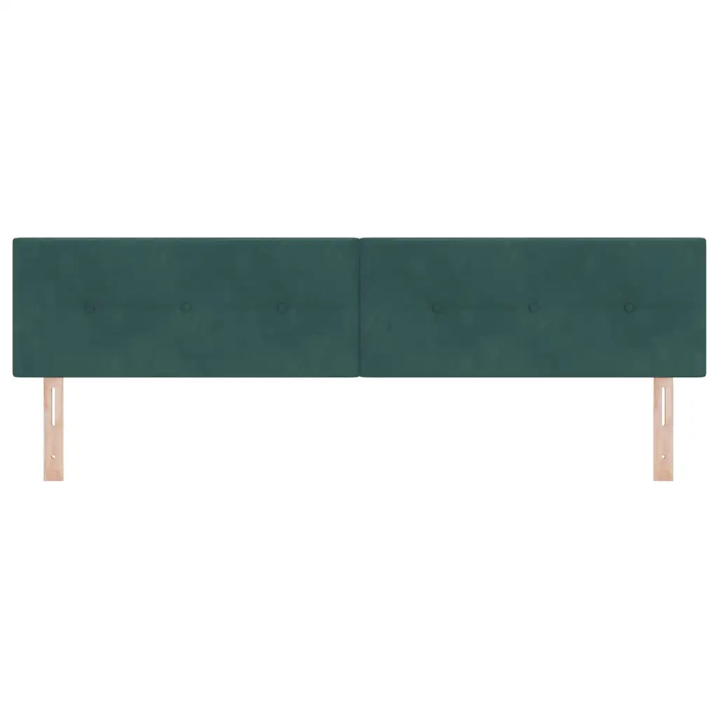 Testiera | Testata LED con strisce LED Verde 200 cm Velluto