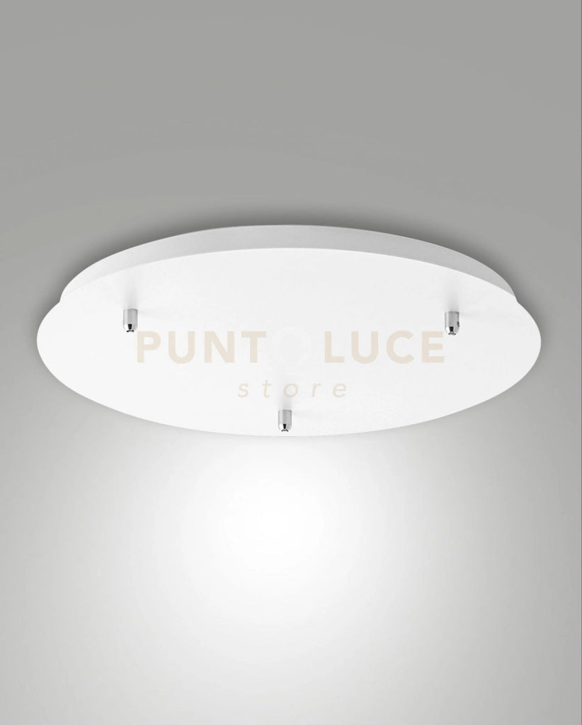 3481-51-102 EDISON MONTATURA BIANCA TONDA 3 FORI D.50cm