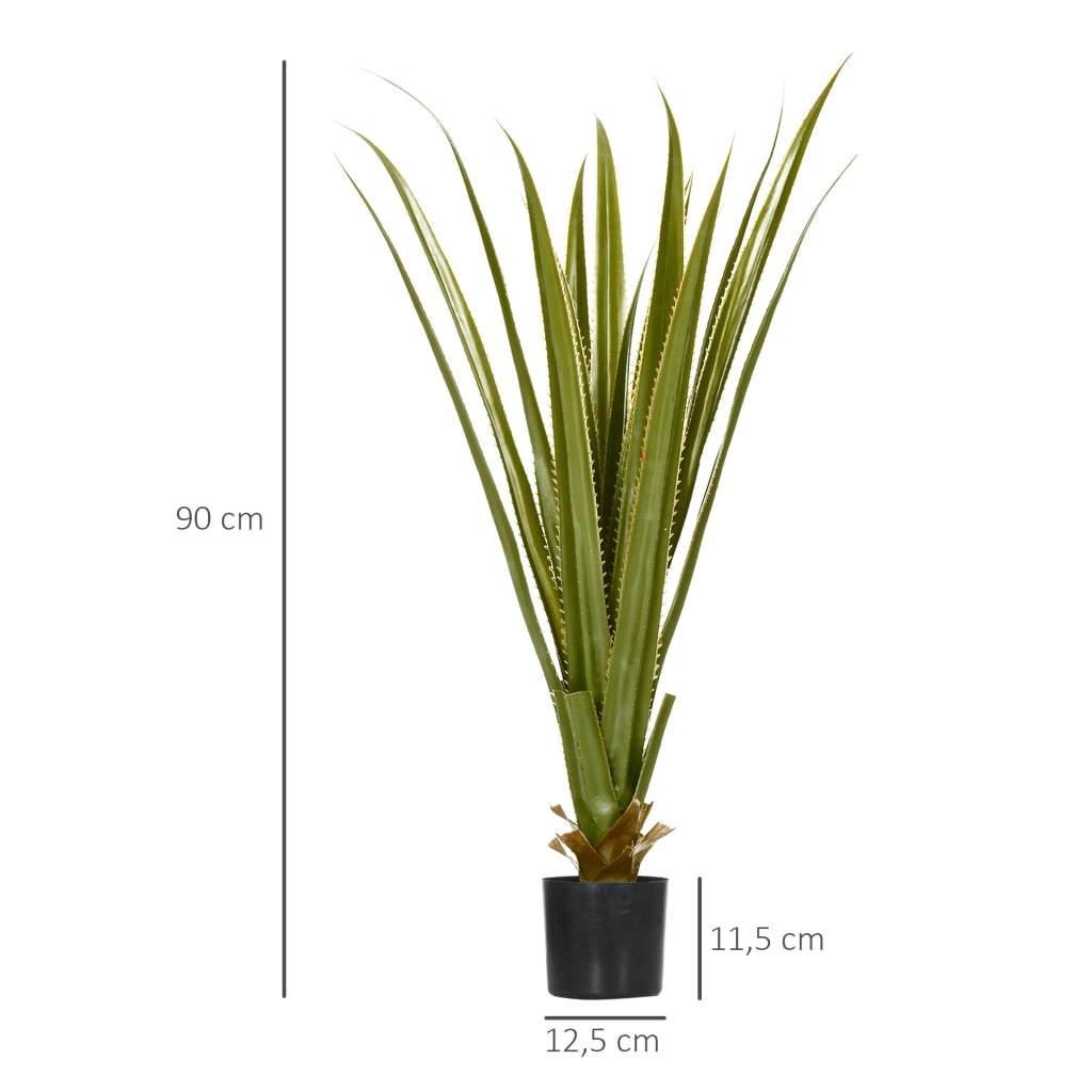 Agave artificiale in vaso ¨C zephmum ¨C verde, 90 cm