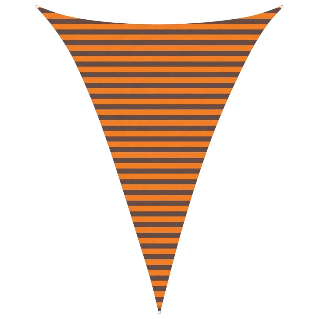 Vela da ombra solare Arancione e Marrone 3 x 4 x 4 m 42031145