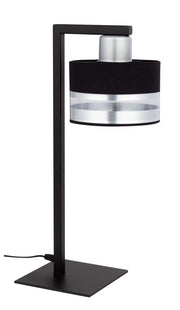 Lampada da tavolo moderna nero/argento Pro E27 15W Sigma
