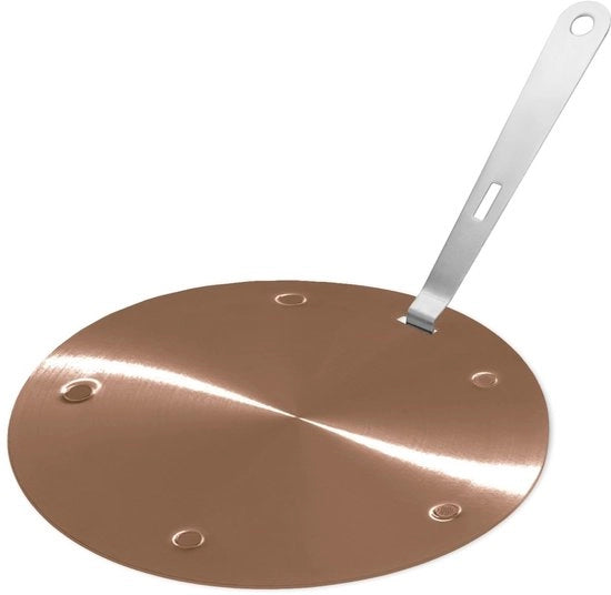 Pannello di riscaldamento - Adattatore inductive - Maniglia rimovibile - Colore rosé - Adatto per piani cottura inductive - 16 cm - Accessorio da cucina