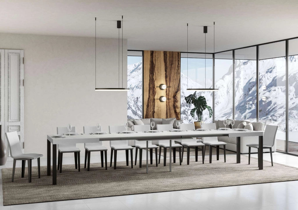 Tavolo Allungabile 180-440x90x77 cm Everyday Bianco Frassino