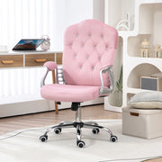 Sedia da ufficio rosa con funzione oscillante