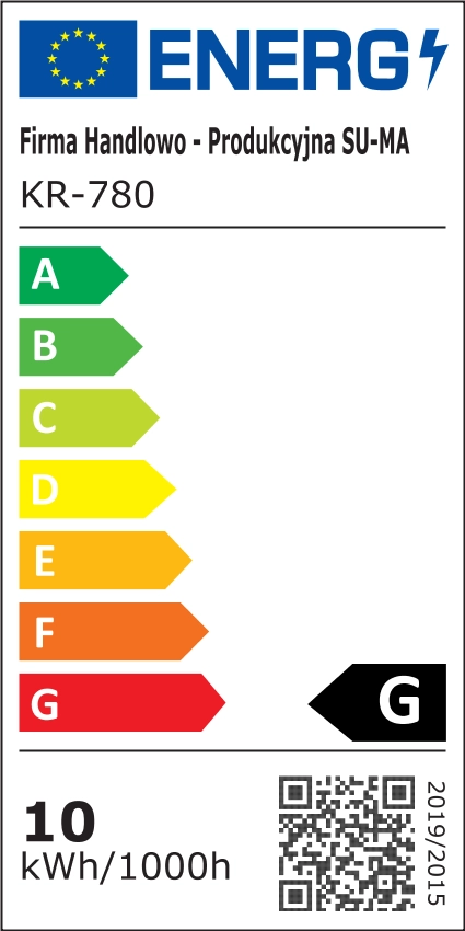 Paletto da giardino SU-MA Karo 78cm LED 10W IP54 grigio