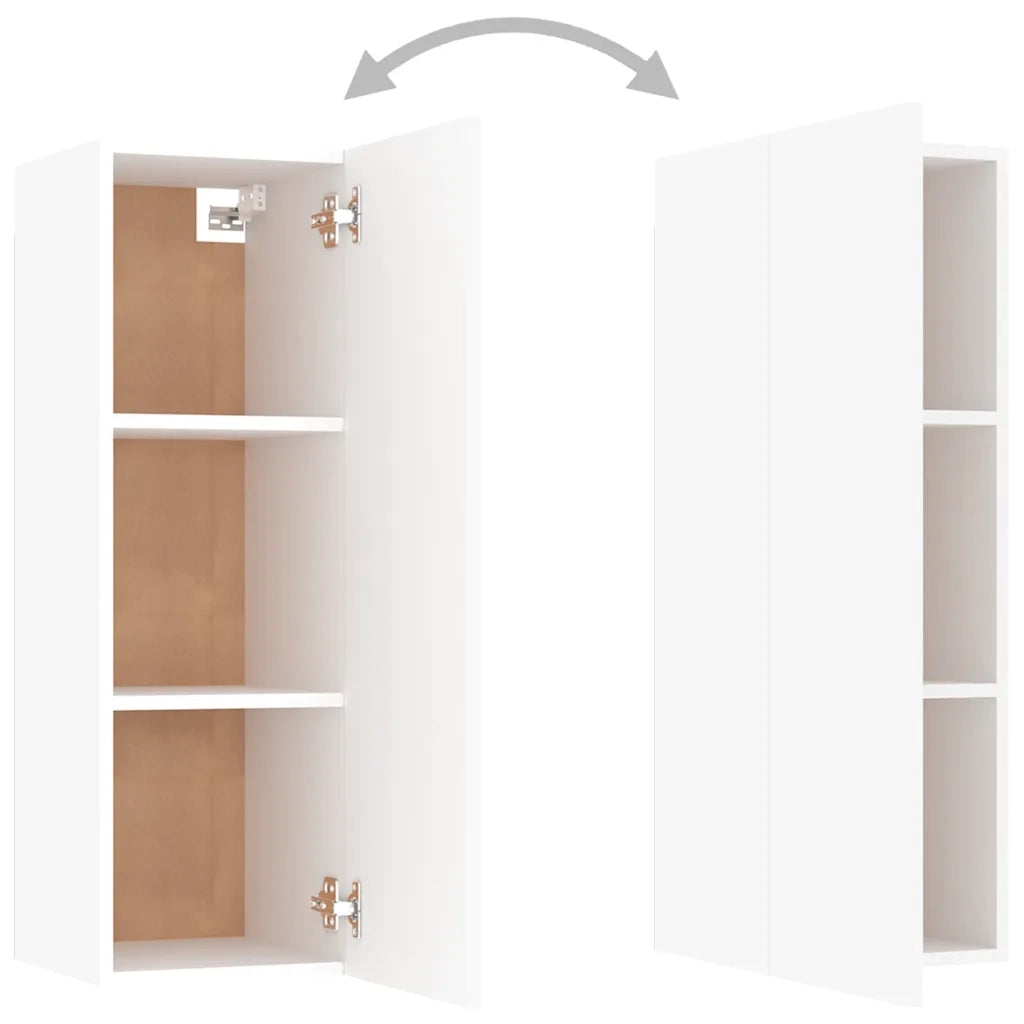 Set Mobili Porta TV 5 pz-Credenza per TV Bianco in Legno Multistrato 265198