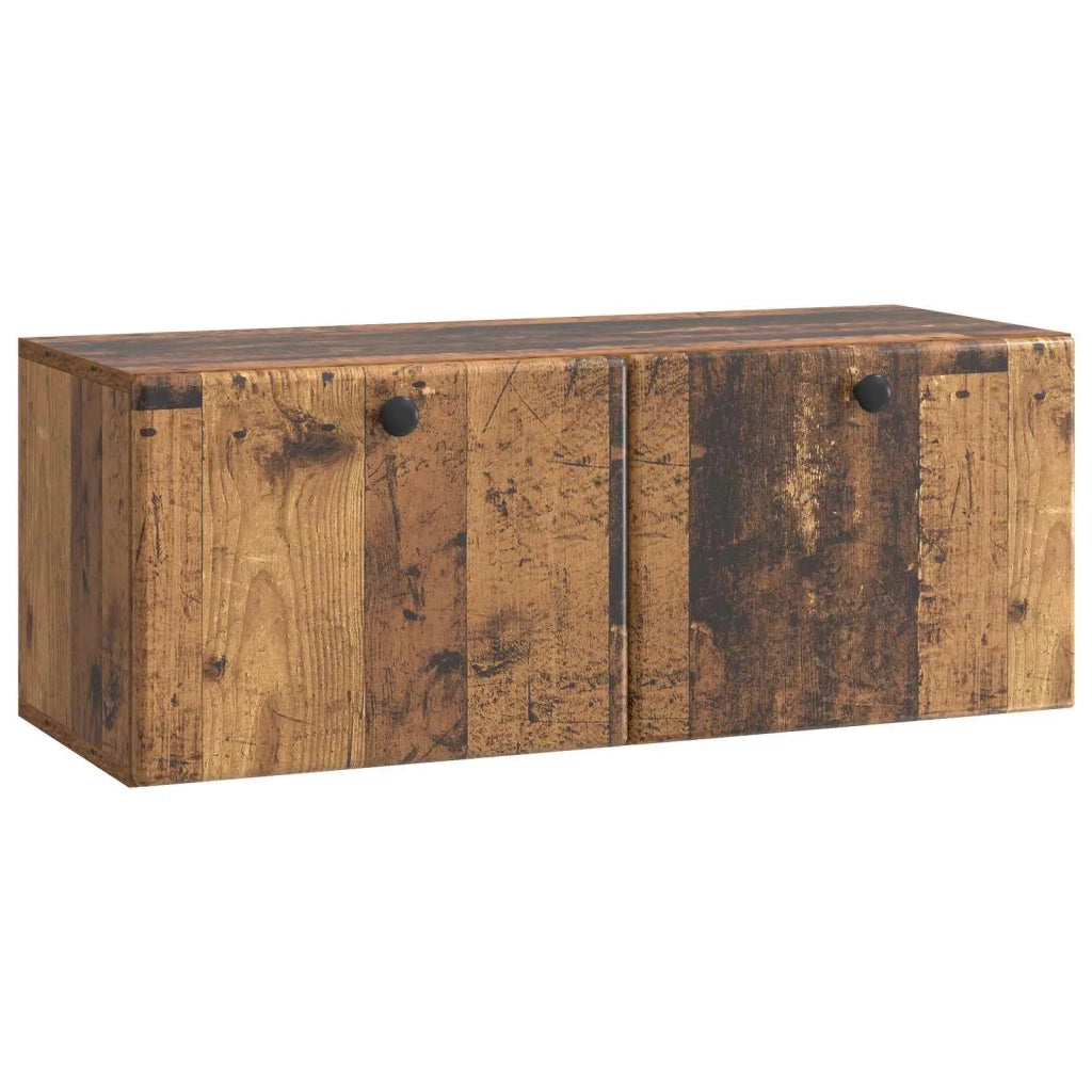 Mobile TV da Muro | Armadietto TV | Mobile Porta TV 78,5 x 31 x 30 cm Legno antico