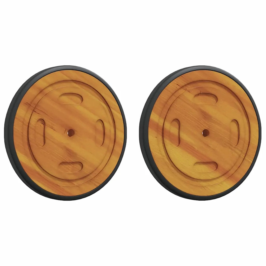 Ruote Spaziali con ruota 2 pcs Marrone 20.5 x 20.5 x 2 cm 4105533