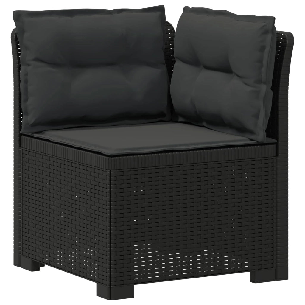 Divano 7 Posti da Giardino con Cuscini Aspetto Rattan PP 3444159