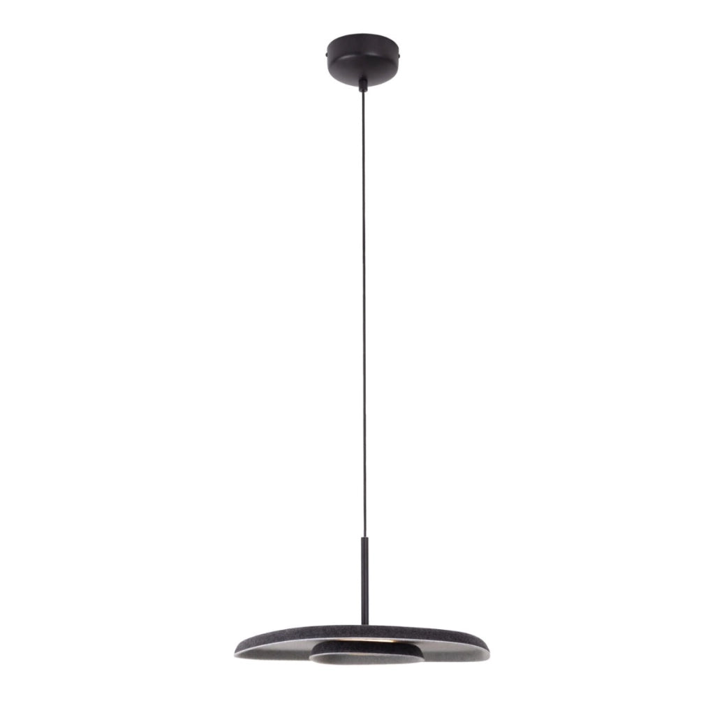 Lampada a sospensione Maxlight Deux LED 5W nero/grigio