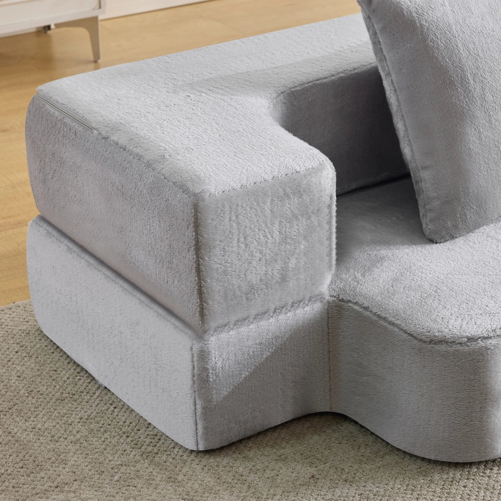 Divano Trasformabile Moderno ¨C MINIMAL ¨C Grigio Chiaro