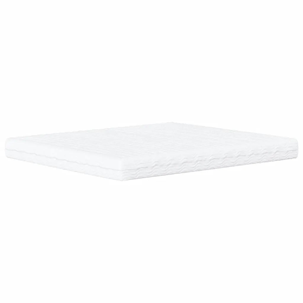 Letto con Materasso Zadar Bianco e Nero 160x200cm Similpelle