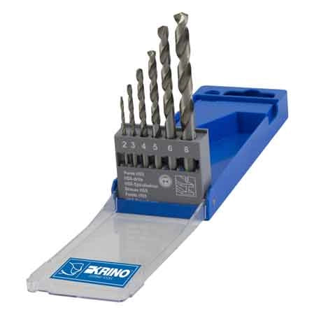 SERIE PUNTE 'RULLATE' PER FERRO KRINO 10 pezzi - 1÷10 mm x 1 - KRINO