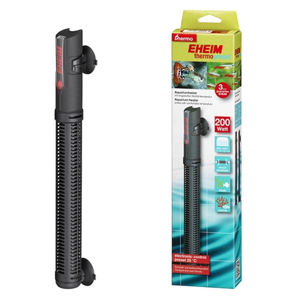Eheim ThermoPreset - Riscaldatore pretarato ad elevata precisione Wattaggio Riscaldatori e lampade terrario: 200W