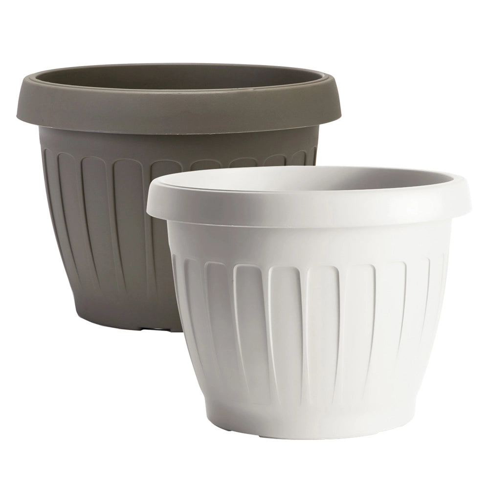 Vaso tondo cappuccino ø 30 x h. 22 cm