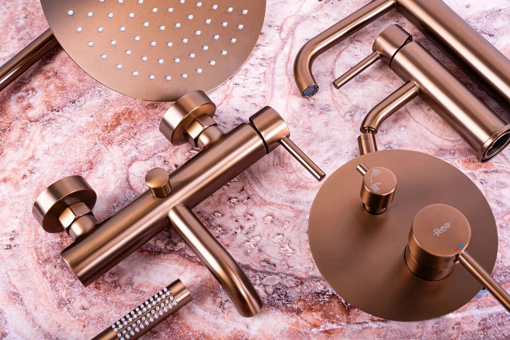 Rubinetto Da Bidet Rea Lungo Copper Brush