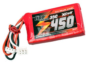 Cracker LiPo XCell 7,4 V / 450 mAh 2S1P, 35C, BEC