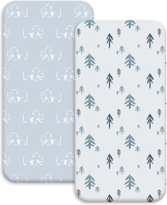 Letti per bambini lino 2 pezzi 80x40 cm certificati Oeko-Tex protezione per lettino per neonati