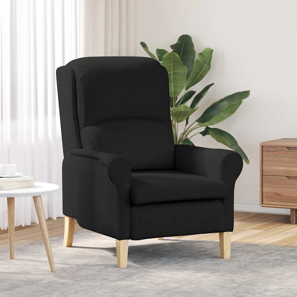 Poltrona | Sedia Relax Nero Tessuto