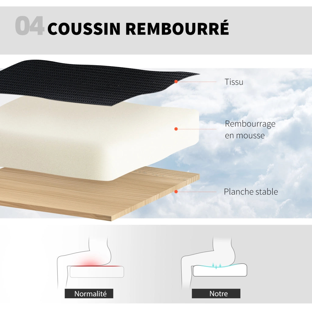 Sedia da ufficio ergonomica, sedia da disegno con supporto lombare 4D e braccioli ribaltabili, 60 x 60 x 108-132 cm, nero