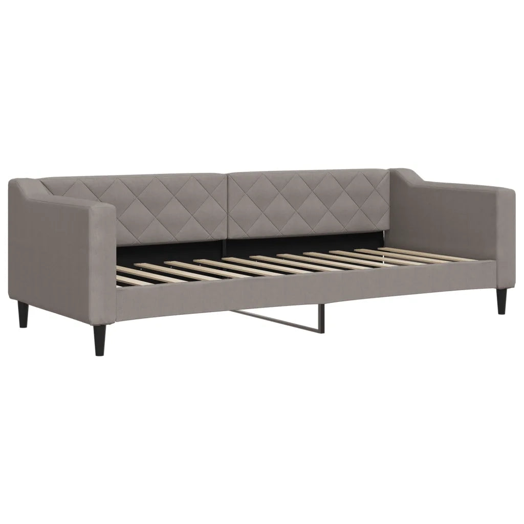 Divano Letto con Materasso Tortora 80x200 cm in Tessuto 3197406
