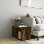 Tavolino-Tavolino da soggiorno-Tavolo Rovere Fumo 59x36x38 cm in Legno Multistrato