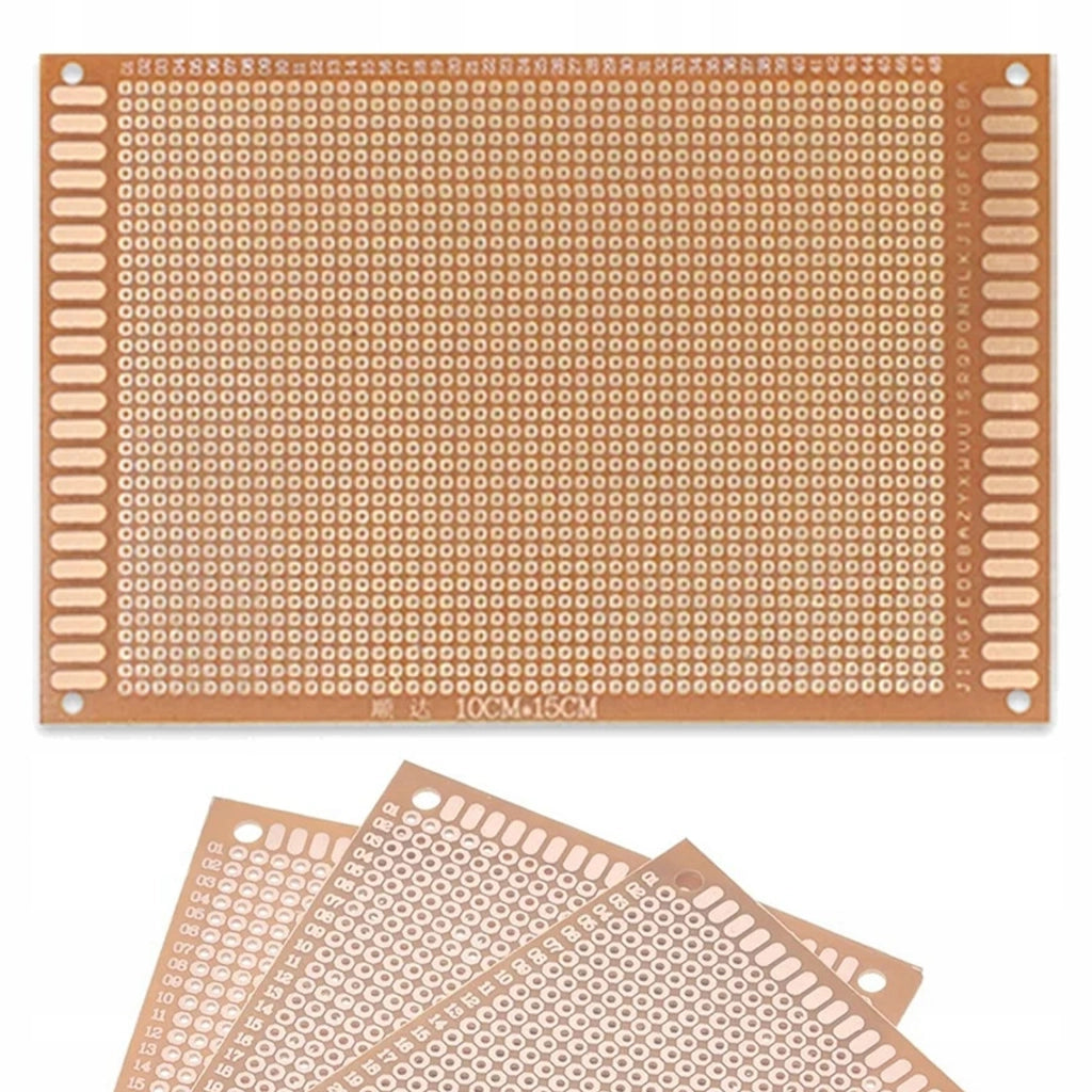 Piastra Prototipo Universale 100x150 mm – Montaggio THT, Fori 2,54 mm | Elettronica Saldatura | Rosfix