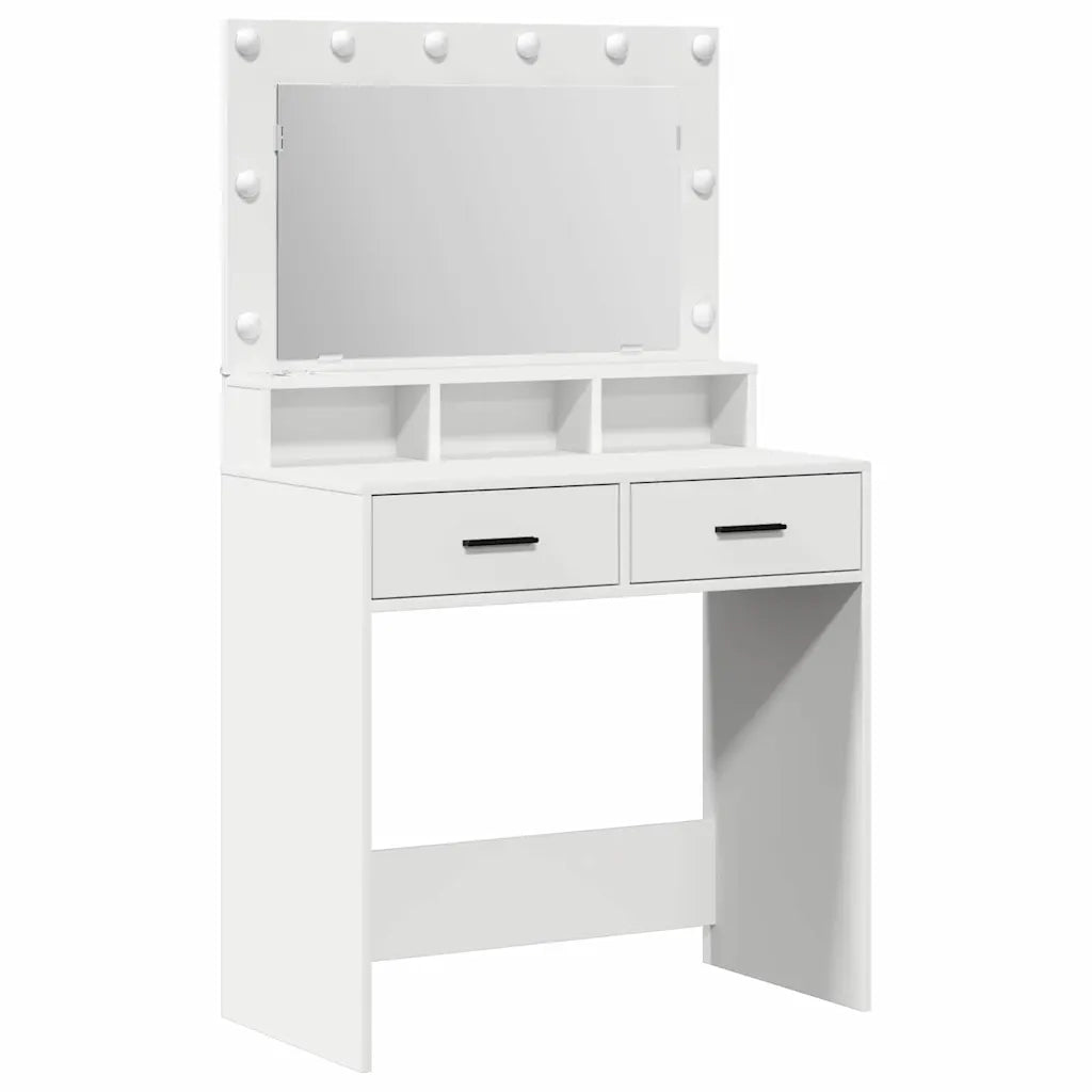 Tavolo da Trucco Bianco 79 x 41 x 135 cm Legno ingegnerizzato 865082