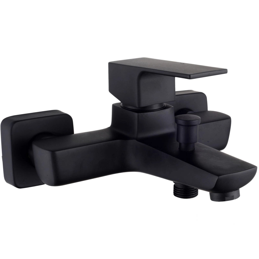 SERIE ELEGANT GRUPPO VASCA MONOCOMANDO NERO OPACO