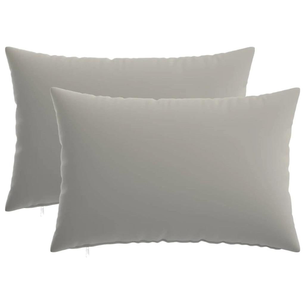 Cuscino con cuscino HEERLEN 2 pz Grigio Poliestere 923973