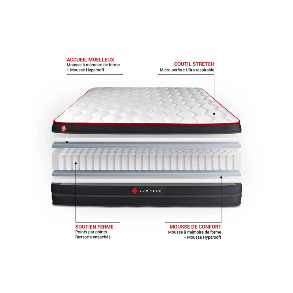 Set materasso e base 90x200 cm - Boost