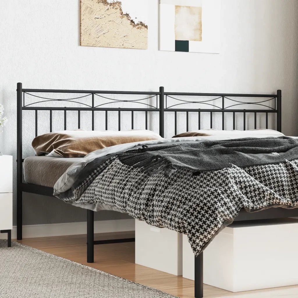 Testiera di Ricambio in Metallo Nero 193 cm 373728