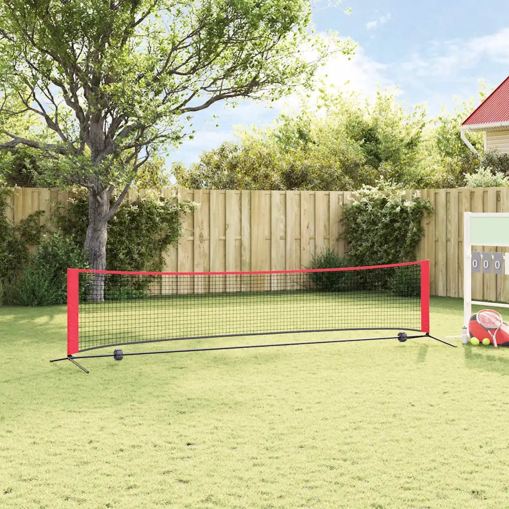 Rete da tennis Nero e Rosso 396 x 92 x 87 cm Poliestere CFW4712104