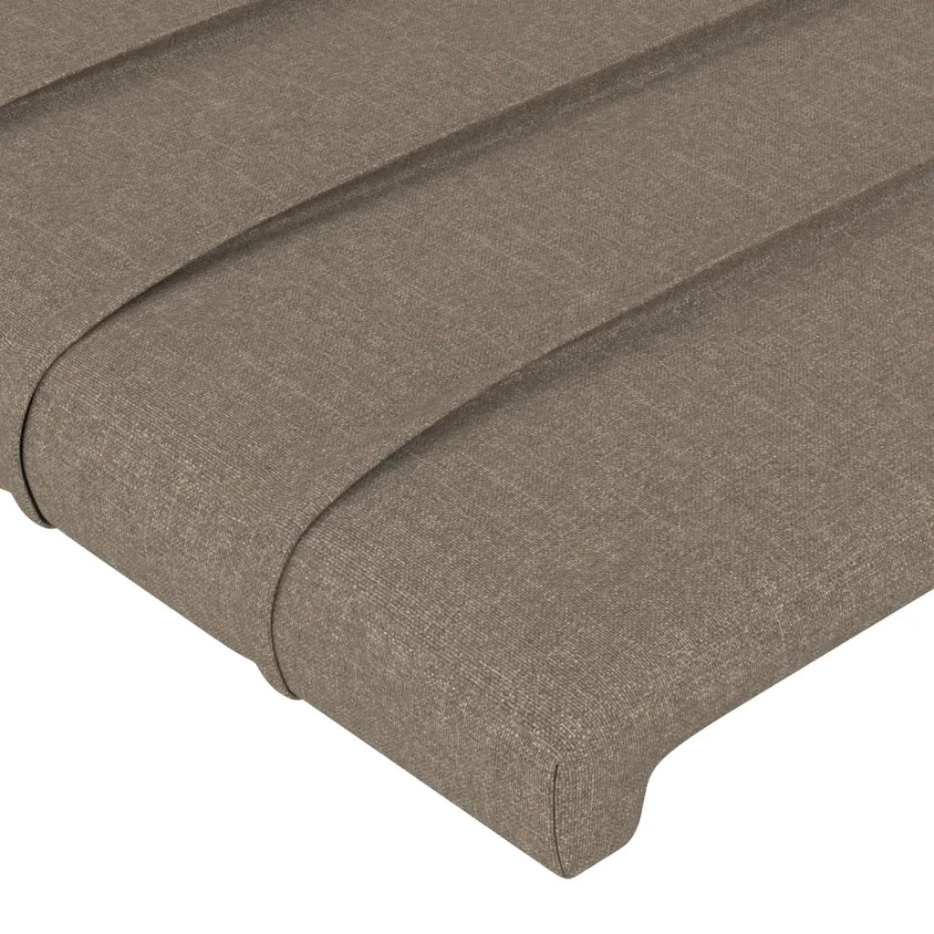 Letto singolo | Letto per adulti | Giroletto senza Materasso Tortora 80x200 cm Tessuto
