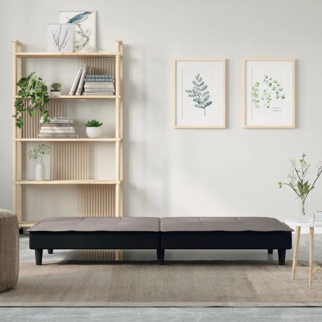 Divano Letto Tortora in Tessuto 351918