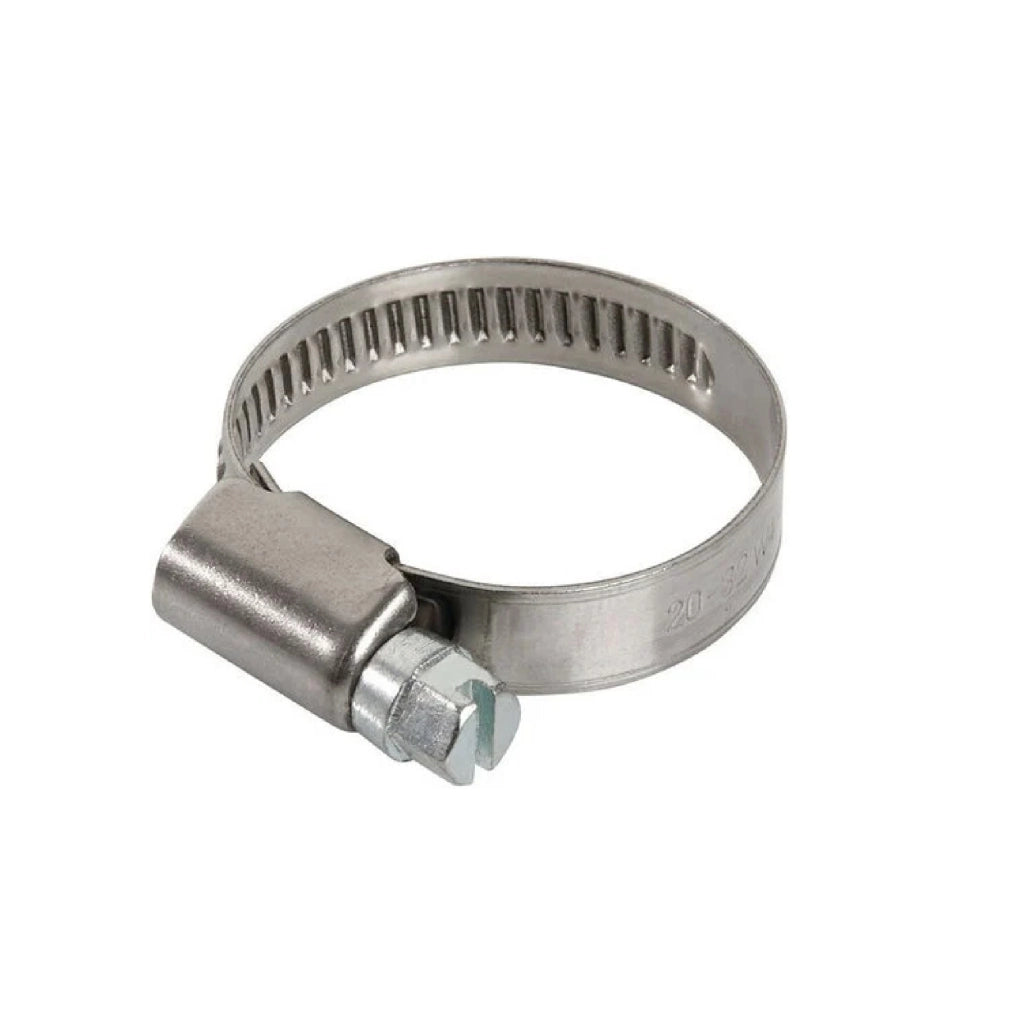 Fascetta stringitubo SERFLEX nastro 9mm acciaio bordi rialzati tondi+misure Ø 8 - 12
