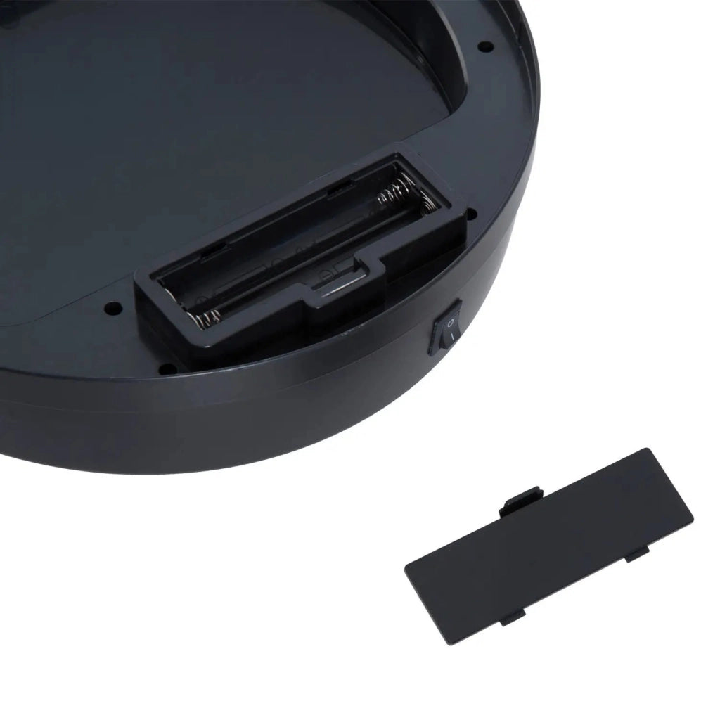 Pattumiera automatica con sensore a infrarossi 30 l in acciaio inox nera con coperchio antiodore Ø 30.5 × 51.5 cm